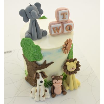 Jungle Theme Cake 4