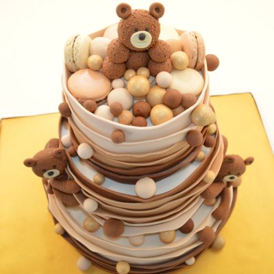 1st Birthday Teddy Theme Cake 